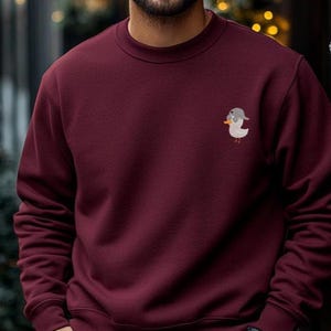 Geschenk Freund Huhn Sweatshirt bestickt