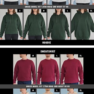 Partner-sweater Bär bestickt | Paar cadeau Liebe | Jahrestaggeschenk | Valentijnscadeau voor Freundin Freund | Paarse trui Liebe afbeelding 9