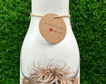 HIGHLAND COW Vase, Hochlandkuh, Highland Cow, Geschenke