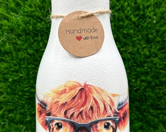 HIGHLAND COW VASE, Hochlandkuh, Highland Kuh, Geschenke, Hochlandkuh