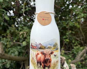 Highland Kuh Vase, Highland Kuh Dekor, Highland Kuh Dekor, Highland Kuh