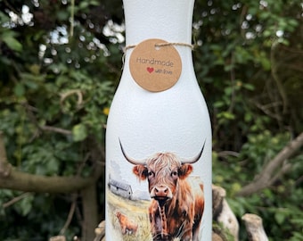 Highland Kuh Vase, Highland Kuh Dekor, Highland Kuh Dekor, Highland Kuh