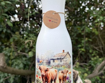 Highland Kuh Vase, Highland Kuh Dekor, Highland Kuh Dekor, Highland Kuh