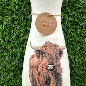 HIGHLAND COW VASE