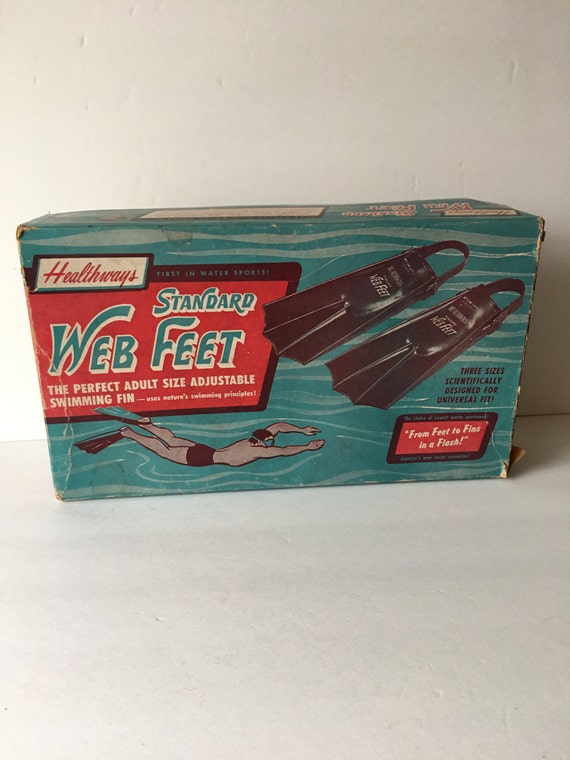 Healthways Vintage Web Feet Scuba Skorkle Gear Rubber Swimming
