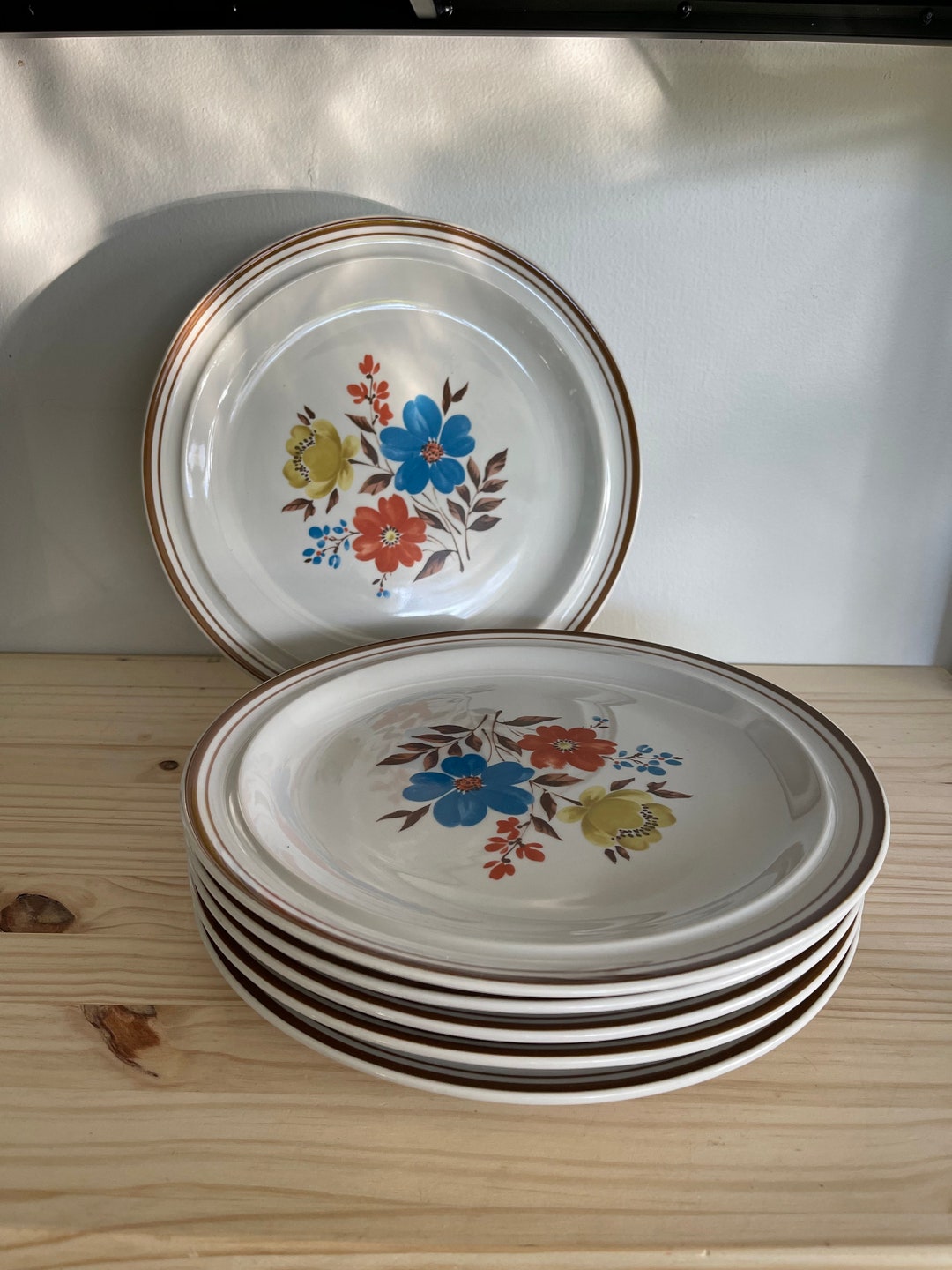 Colonial Stoneware Priscilla Dinner Plates Set of Six Made in Japan ...