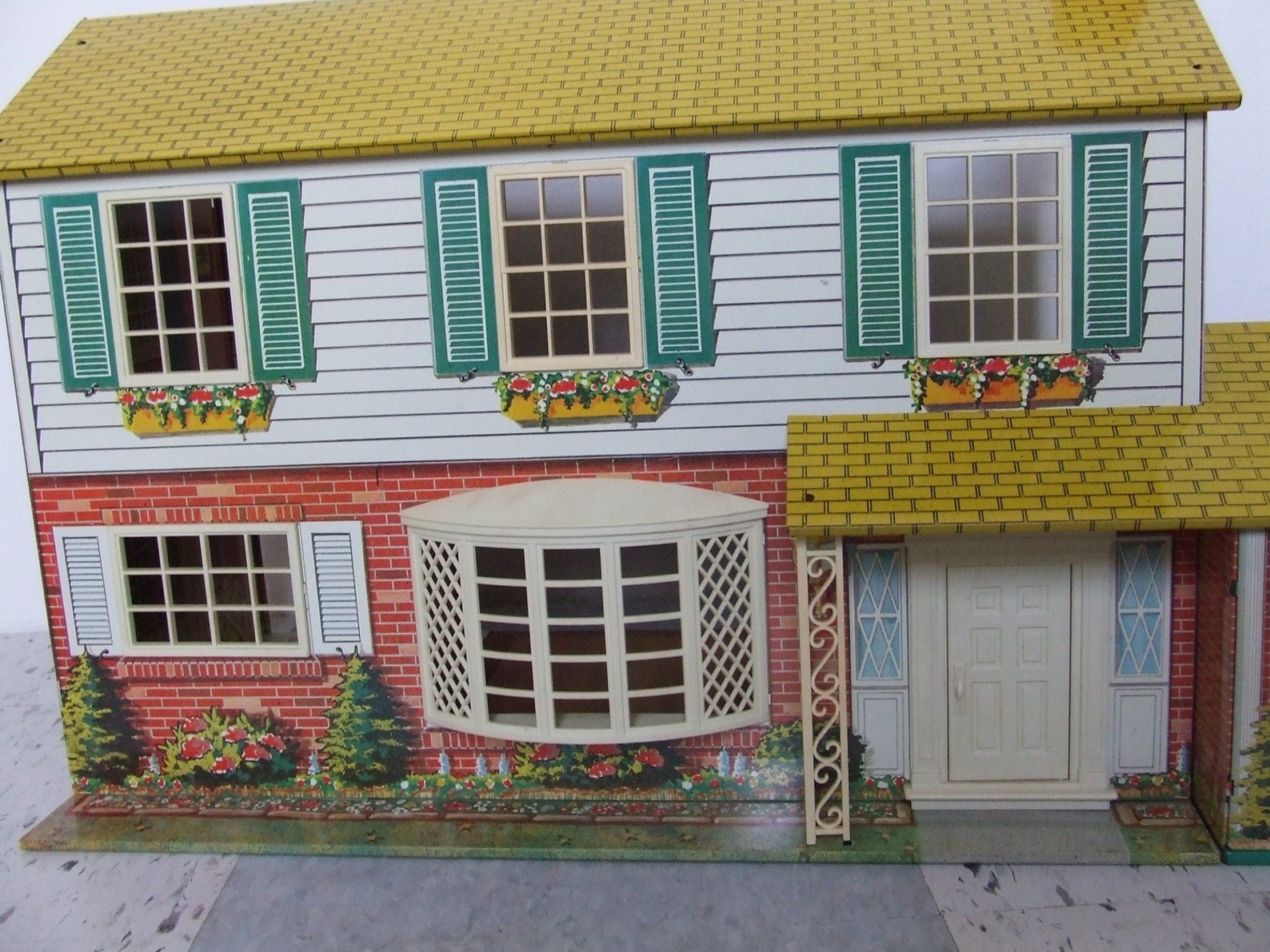 Vintage Doll House Metal Bungalow 1950s 1960s Miniature House Etsy