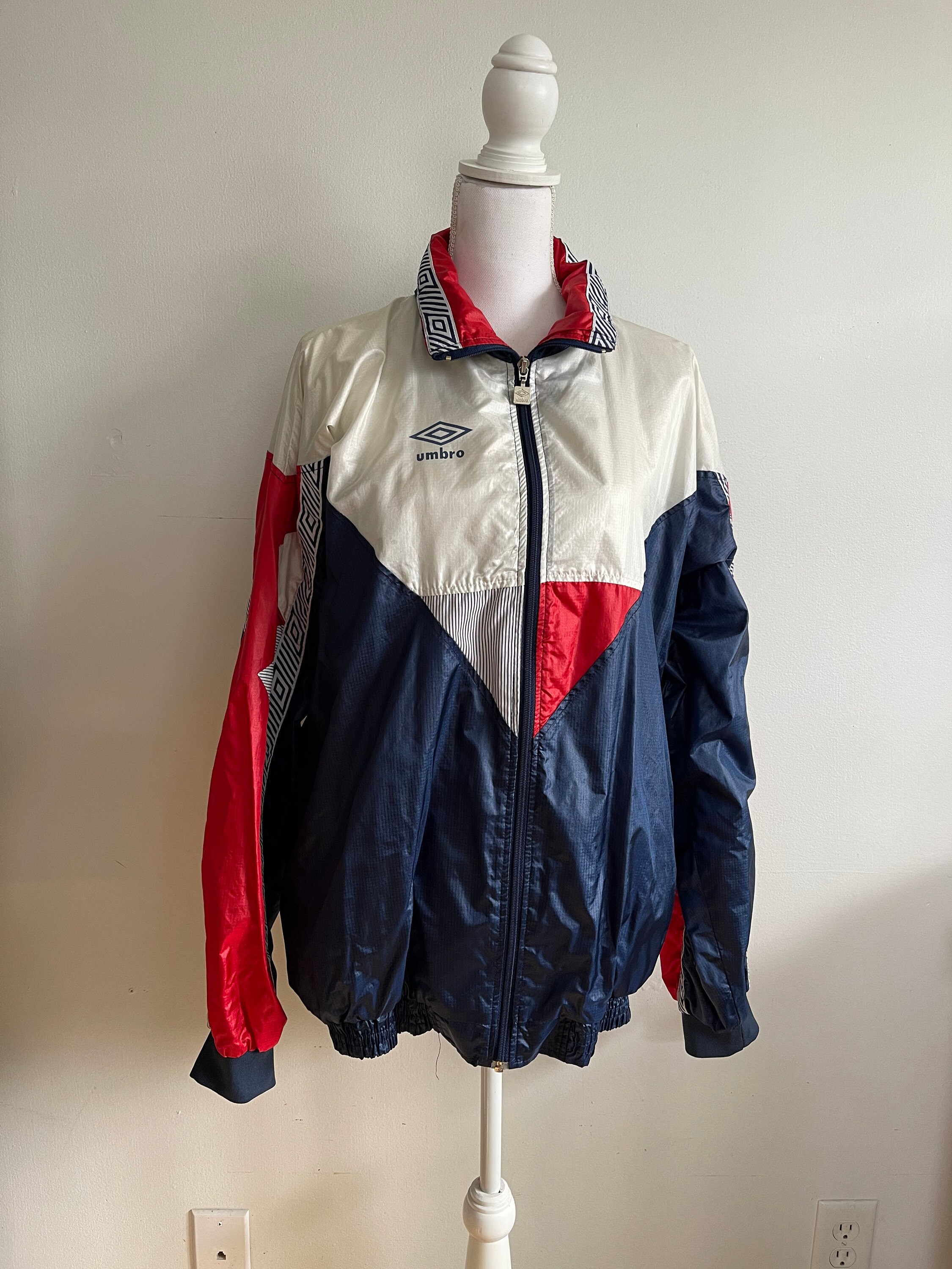 Blue Red Windbreaker - Etsy