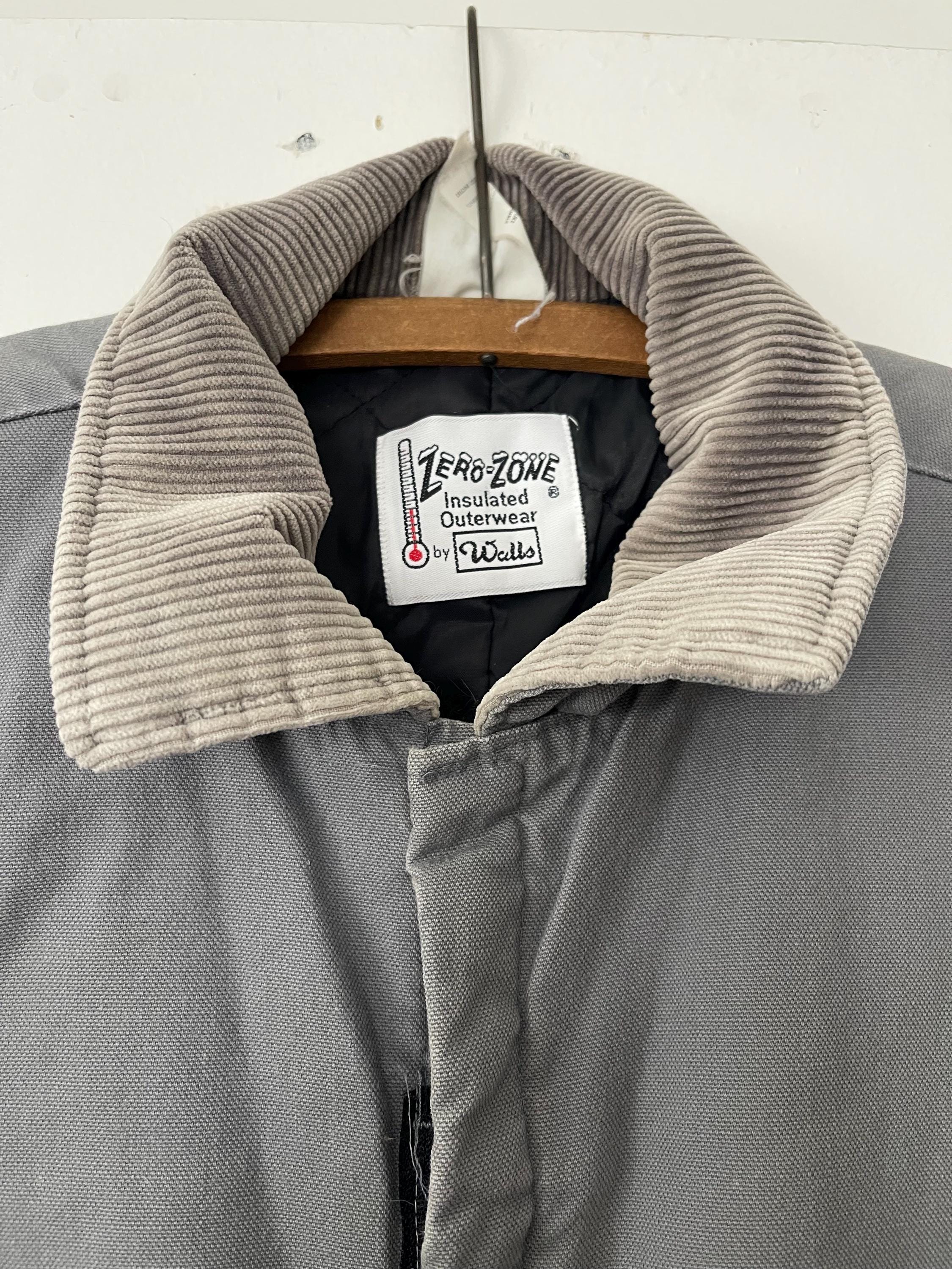 Vintage Walls Zero Zone Coveralls: Insulated Grey Work Suit (XL 