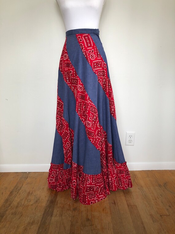 bandana and denim skirt Gem