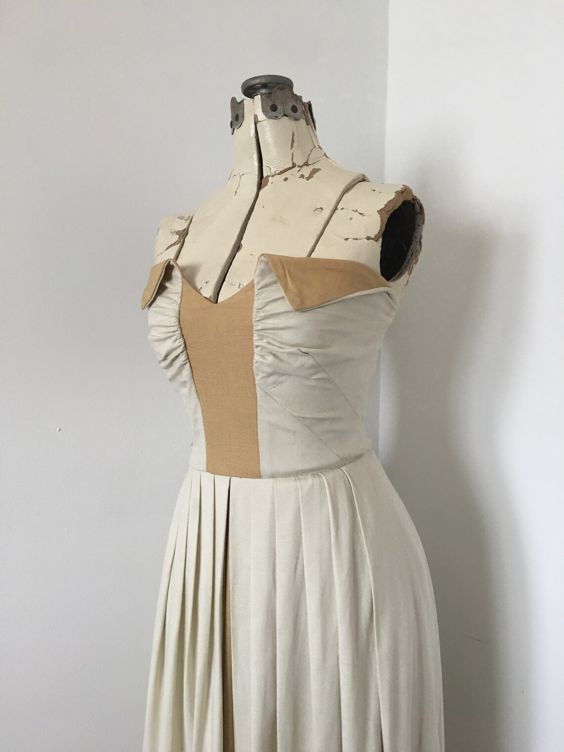 1940s Strapless Black Party Dress