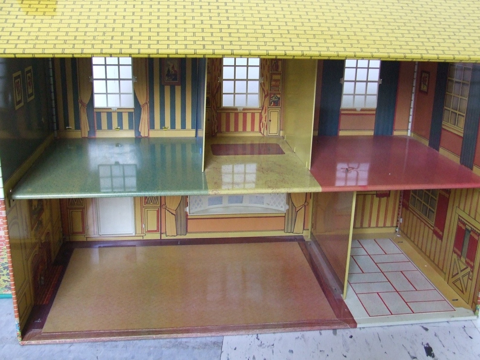 Vintage Doll House Metal Bungalow 1950s 1960s Miniature House Etsy