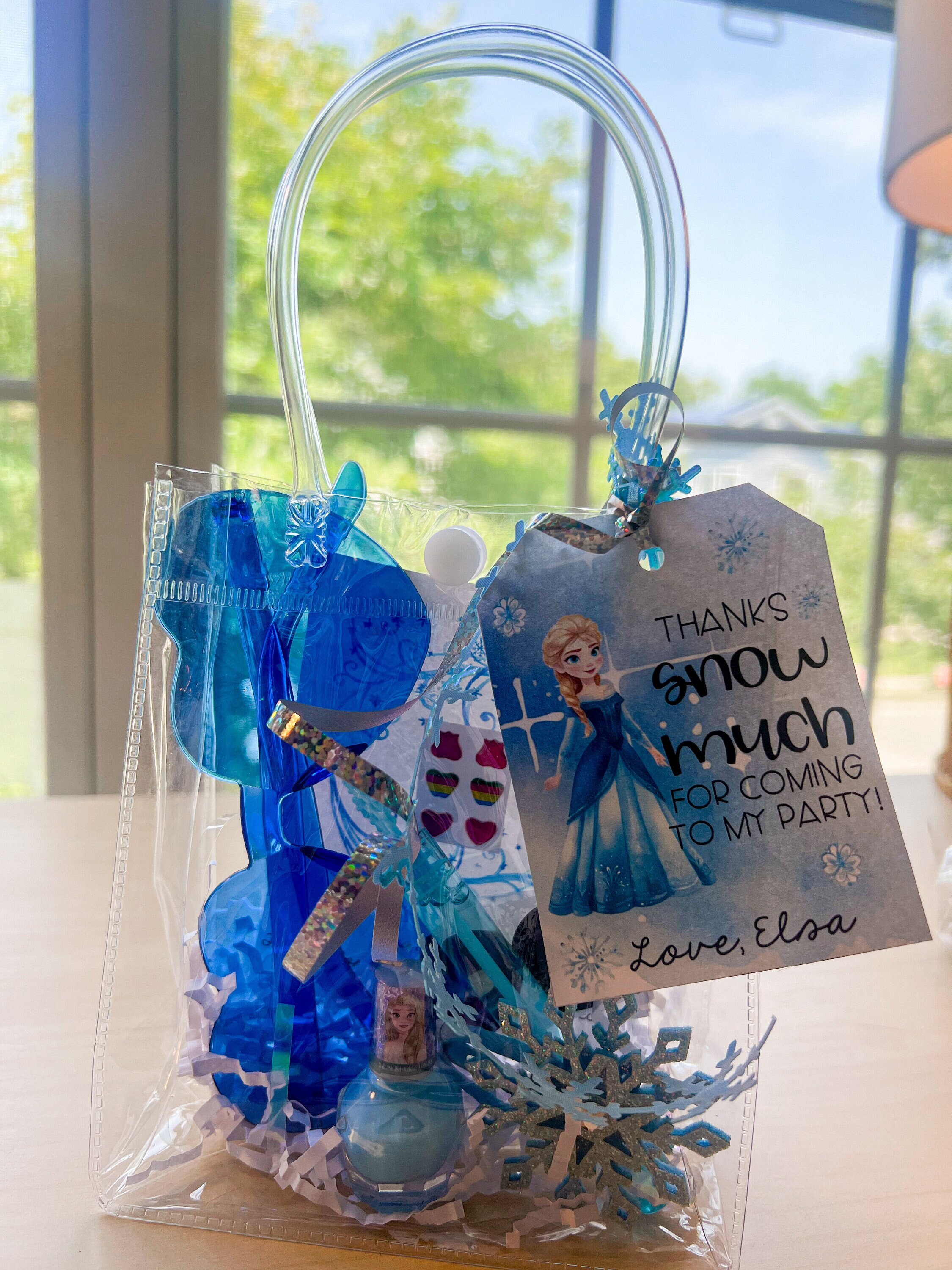 Frozen Elsa Olaf Goody Bag With Sunglasses Stick on Earrings Stickers Bubbles Hair Clip Nail Polish Party Favor Etsy