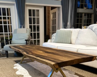 Live edge coffee table