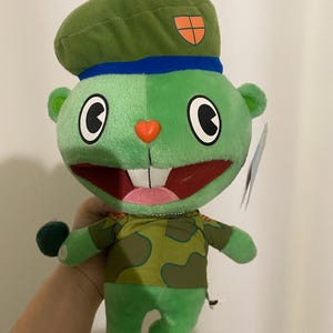 Knuffel uit de vrolijke cartoon Three Friends Flippy 28cm
