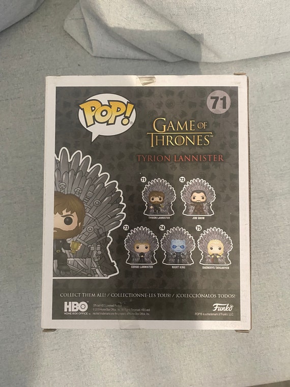 Funko Pop Game of Thrones Tyrion Lannister Figure - Etsy