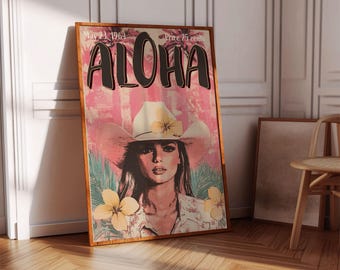 Retro Cowgirl Art Print: 1960s Aloha Magazine Cover