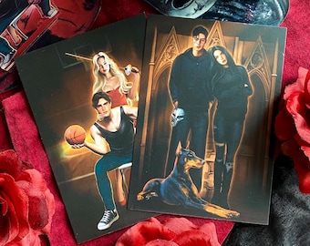 Set de arte de la Noche del Diablo (2 piezas) – Michael y Erika / Kai y Banks – Penelope Douglas