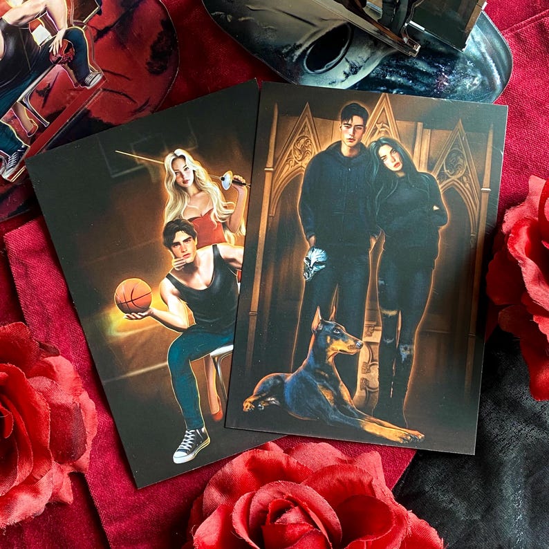Devil’s Night Art Set of 2 – Michael & Erika | Kai and Banks – Penelope Douglas image 1