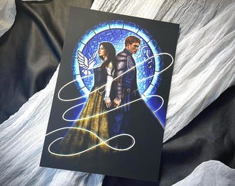 Reid and Lou Art Print – Serpent & Dove by Shelby Mahurin – Art