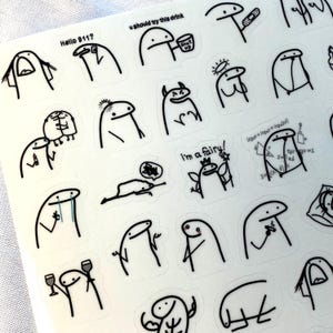 Book Annotation Reaction Stickers - 4 Variants - Transparent image 9