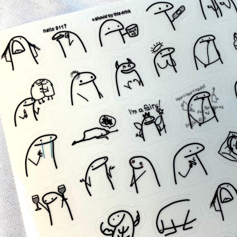 Book Annotation Reaction Stickers - 4 Variants - Transparent image 9