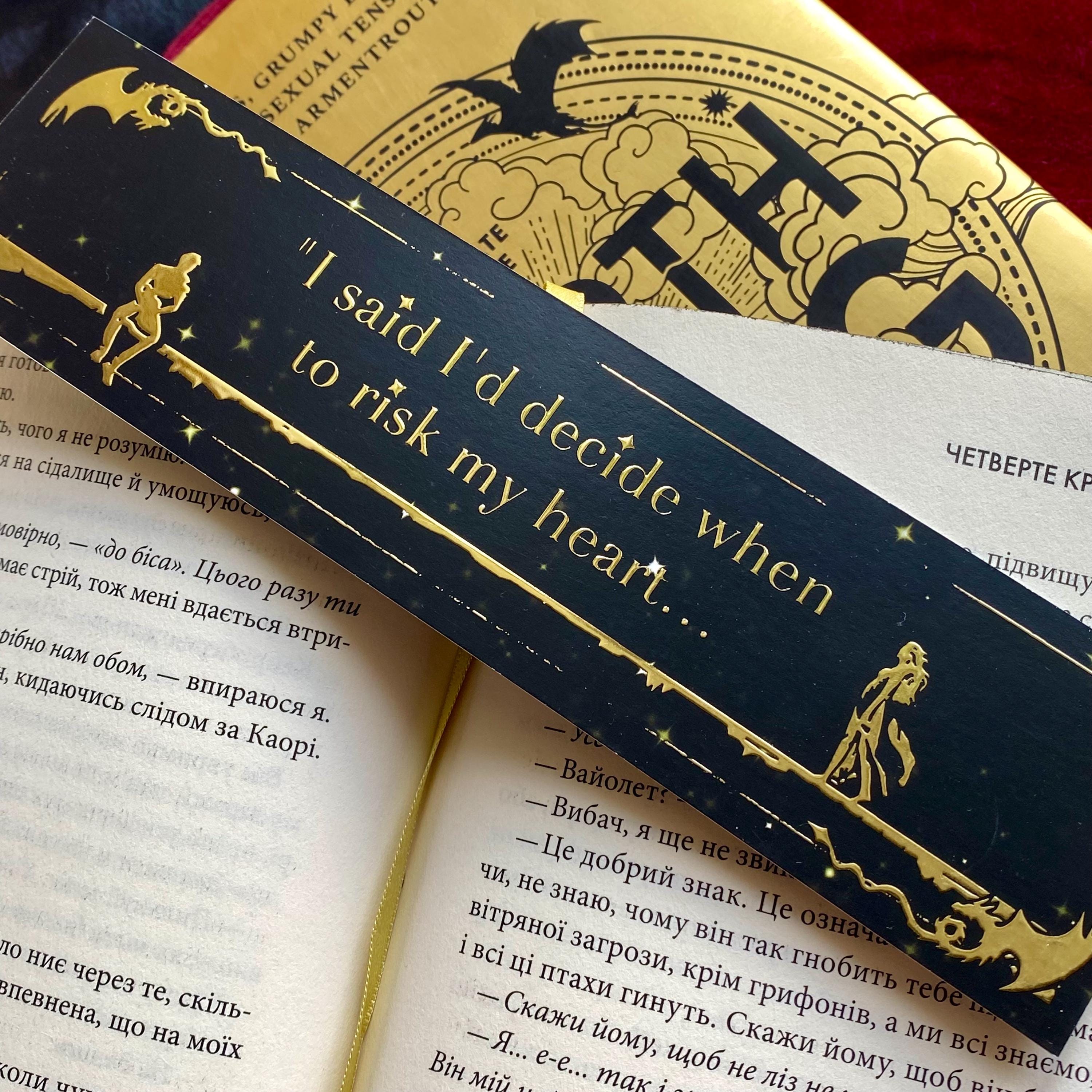 Foil Bookmarks Fourth Wing - Etsy