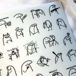 Book Annotation Reaction Stickers - 4 Variants - Transparent image 10