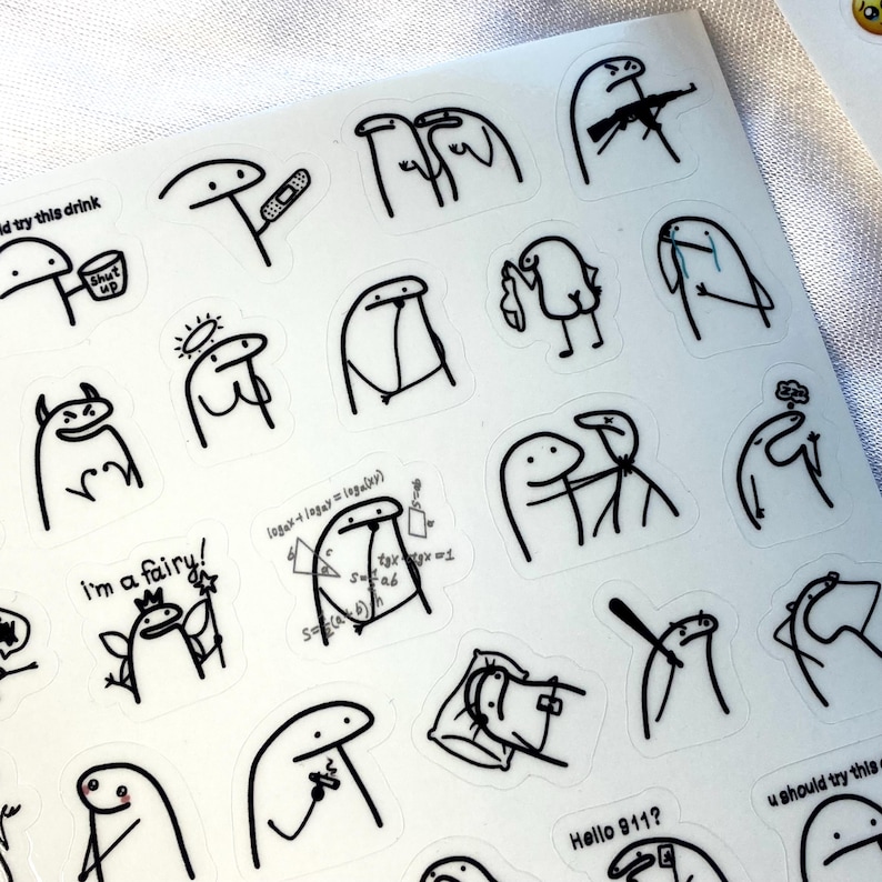 Book Annotation Reaction Stickers - 4 Variants - Transparent image 10