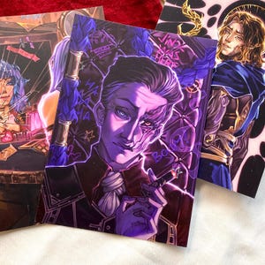 Arcane Art Print Set of 3 – Silco, Jinx & Viktor – A6 Size