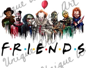 Amigos asesinos de Halloween "descargar", amigos de Halloween PNG, PNG de asesinos de Halloween únicos, descarga digital