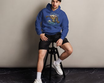 Sudadera con capucha extragrande unisex