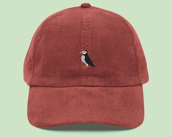 Bestickte Puffin Cap | Vogel-Liebhaber-Baseball-Mütze