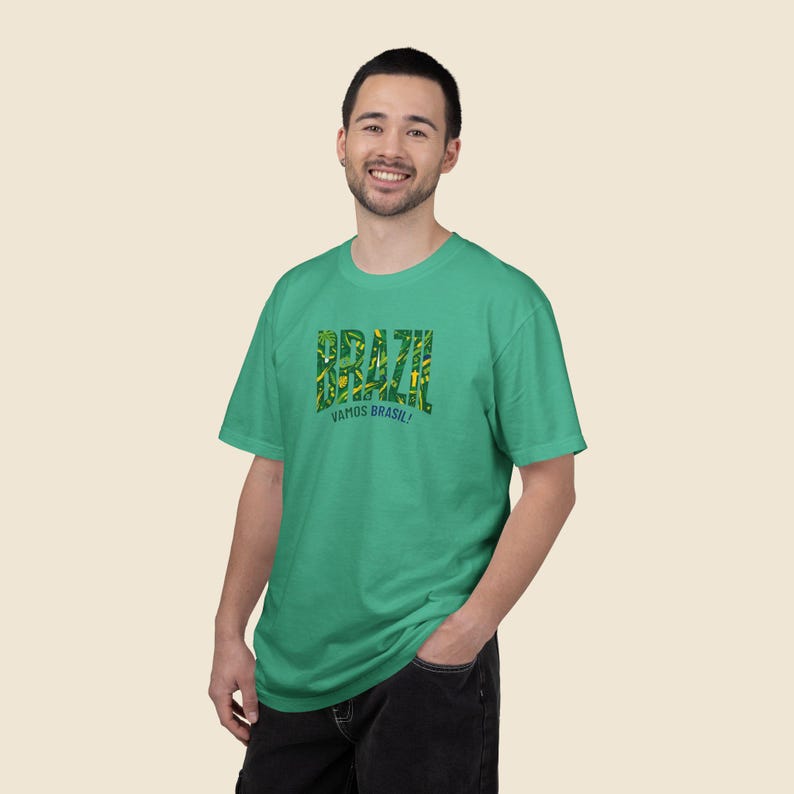 Brazil Soccer Shirt 2026, Brazil Football Tee, Brazilian Flag Shirt, World Soccer 2026 Shirt, Brazil Fan Tee, Game Day Shirt image 3