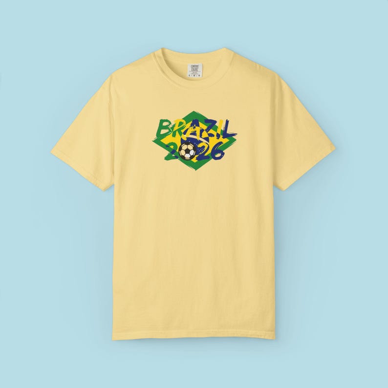 Brazil Soccer Shirt 2026, Brazil Football Tee, Brazilian Flag Shirt, World Soccer 2026 Shirt, Brazil Fan Tee, Game Day Shirt image 3