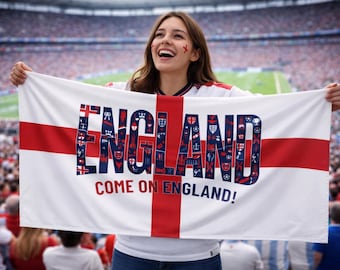 England Soccer Flag 2026, England World Cup Football Flag, Game Day Flag, Stadium Flag