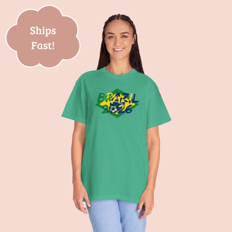 Brazil Soccer Shirt 2026, Brazil Football Tee, Brazilian Flag Shirt, World Soccer 2026 Shirt, Brazil Fan Tee, Game Day Shirt