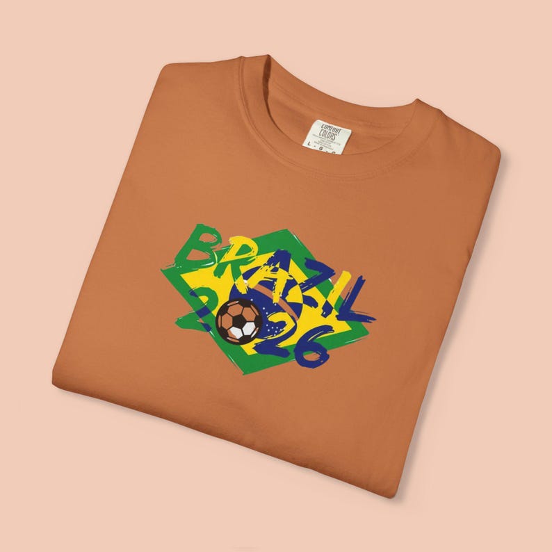 Brazil Soccer Shirt 2026, Brazil Football Tee, Brazilian Flag Shirt, World Soccer 2026 Shirt, Brazil Fan Tee, Game Day Shirt