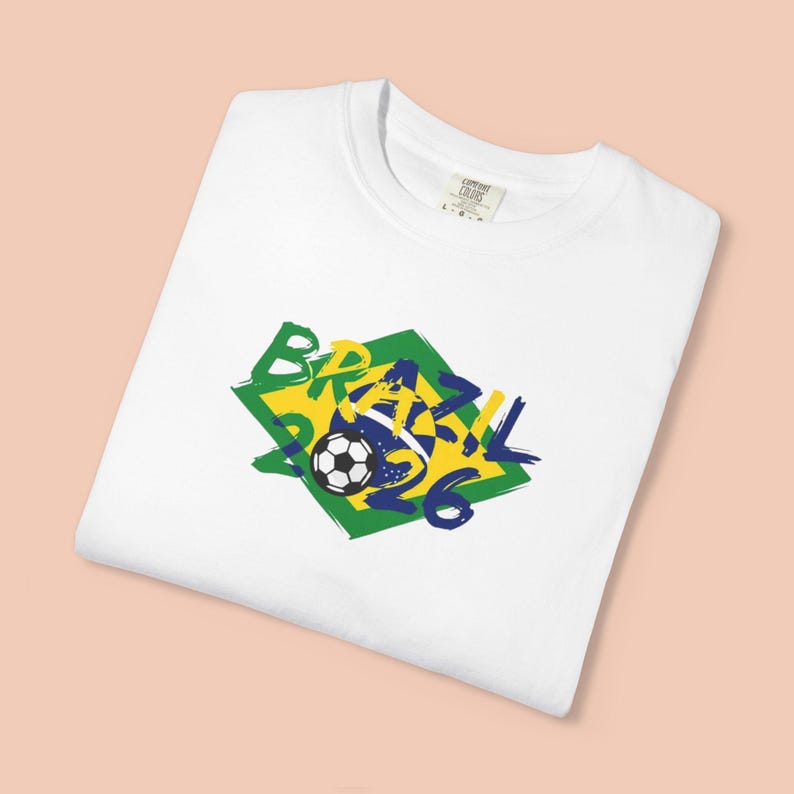 Brazil Soccer Shirt 2026, Brazil Football Tee, Brazilian Flag Shirt, World Soccer 2026 Shirt, Brazil Fan Tee, Game Day Shirt