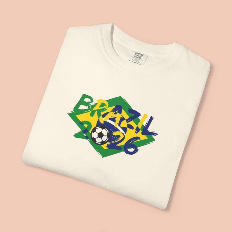 Brazil Soccer Shirt 2026, Brazil Football Tee, Brazilian Flag Shirt, World Soccer 2026 Shirt, Brazil Fan Tee, Game Day Shirt
