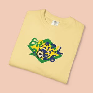 Brazil Soccer Shirt 2026, Brazil Football Tee, Brazilian Flag Shirt, World Soccer 2026 Shirt, Brazil Fan Tee, Game Day Shirt image 2