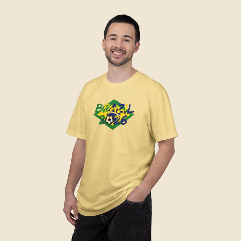 Brazil Soccer Shirt 2026, Brazil Football Tee, Brazilian Flag Shirt, World Soccer 2026 Shirt, Brazil Fan Tee, Game Day Shirt