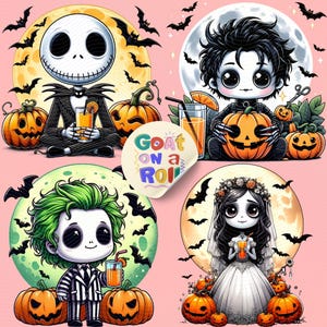 Uroczy Halloween PNG Pack F, Horror Friends png, Spooky Vibes png, Sublimacja png, Trendy png, Straszny film png, Horror png, Uroczy duch png