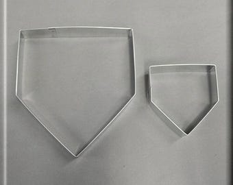 Set of 2 Home Plate Metal Cookie Cutter #NAWK218