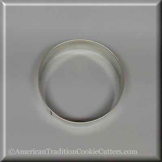 3.5" Round Biscuit  Metal Cookie Cutter #NA9126