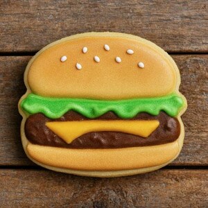 3.5" Hamburger Metal Cookie Cutter #NA8155 image 2
