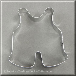 4&quot; Baby Overalls Metal Cookie Cutter #NA8196