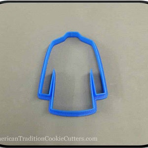 4&quot; Lab Coat 3D Printed Cookie Cutter #P8169