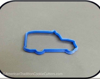 4" Old Time Ambulance 3D Printed Cookie Cutter #P8056