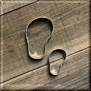 Set of 2 Left Flip Flop Metal Cookie Cutters #NAWK199